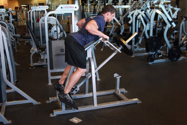 T-Bar Row finish position