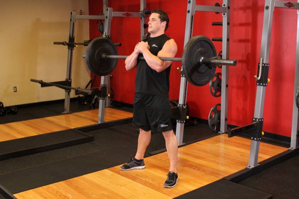Zercher Squat start position