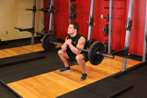 Zercher Squat finish position